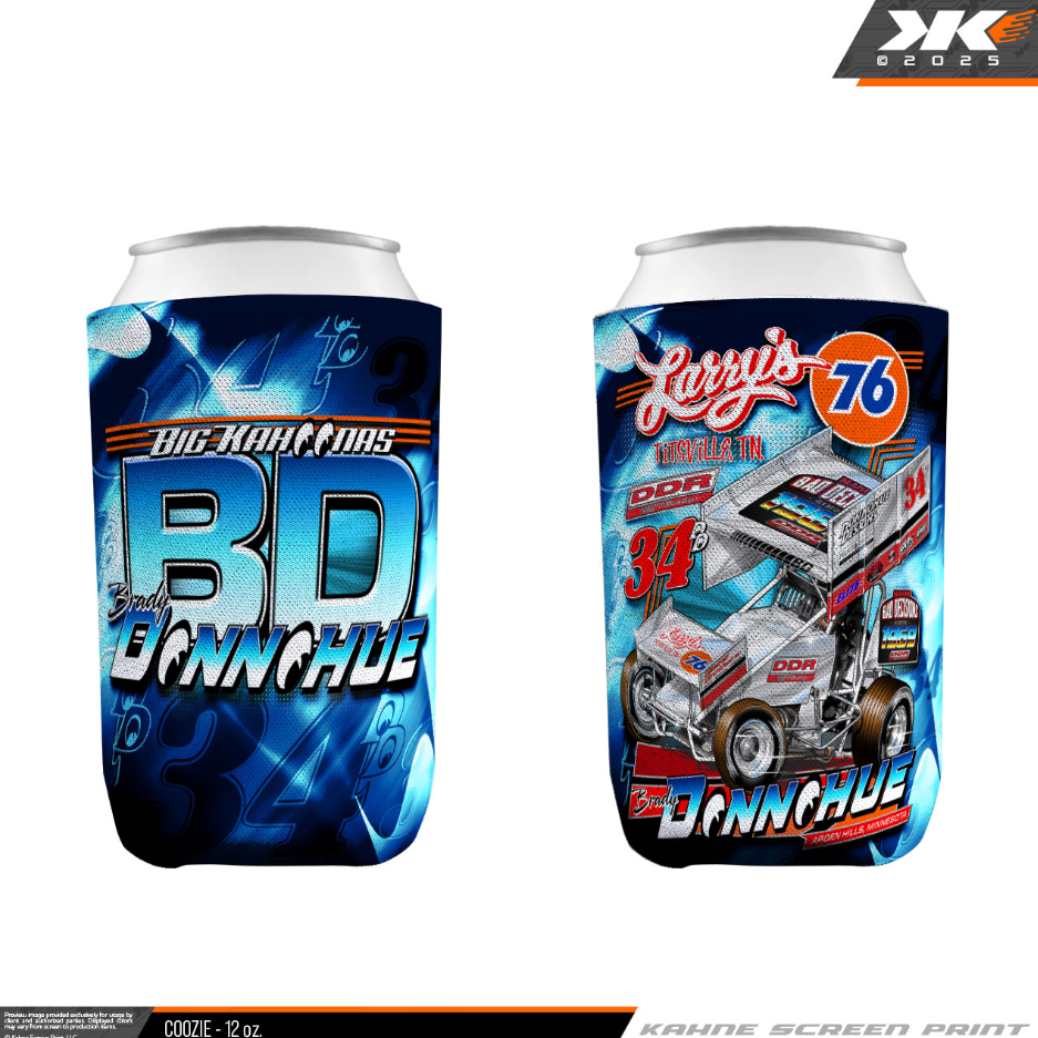 Blue Burst Coozie